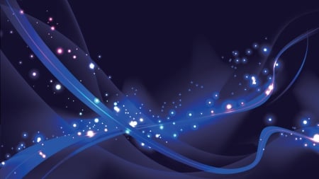 Abstract Blue Light - lights, graphics, lines, vector, abstract, blue