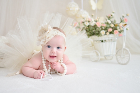 â™¥ - pure love, child, cute, baby, sweet, love, girl, babies, little girl, pearls, newborn