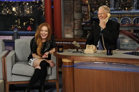 Lindsey on Letterman - people, other, entertainment, actresses