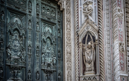 Florence Cathedral (Italy) - Cathedral, decorated, Florence, Italy, Florence Cathedral, wall