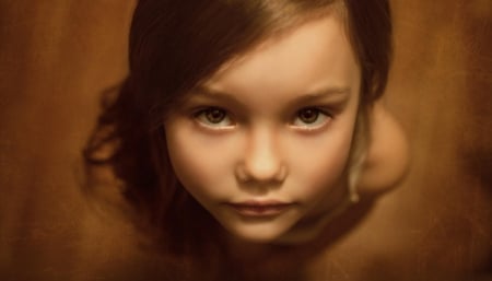 * Eyes of an angel * - little girl, stare, girl, eyes, angel, face, baby, child