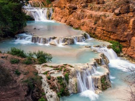 river - nature, fun, cool, river, waterfall