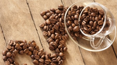 Coffee Beans - coffee bean, coffee beans, beans, coffee, food, cups, cup