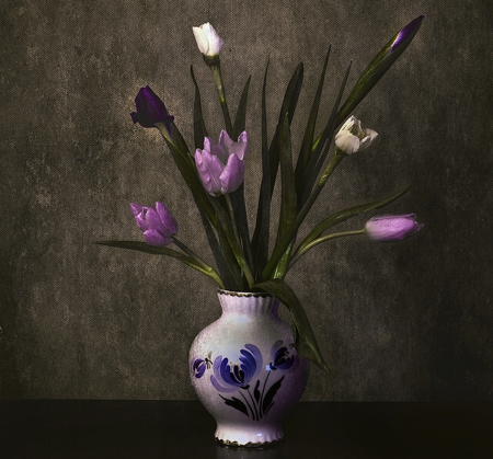 Still Life - flowers, vase, purple, amazing