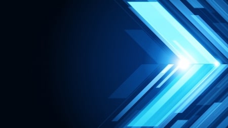 3D Abstract Vector - abstract, shapes, graphics, blue, vector, 3D, chevrons