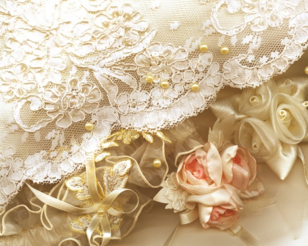 Lace and flower - style, flower, lace, wedding