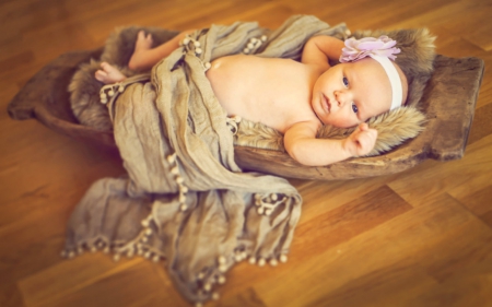 Cute baby - cute, floor, fabric, baby