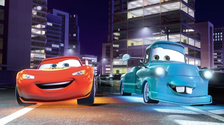 Orange and blue cars. ^^ - orange, cars, lights, blue