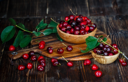 Cherries - cherries, berry, food, cherry, berries