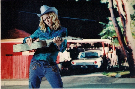 COWGIRL  SINGER - hat, cowgirl, blond, singer, madonna