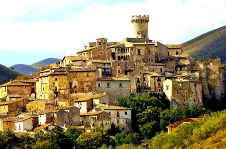 Santo Stefano di Sessanio_Italy - village, italy, panorama, city, architecture, medieval, italia, antique