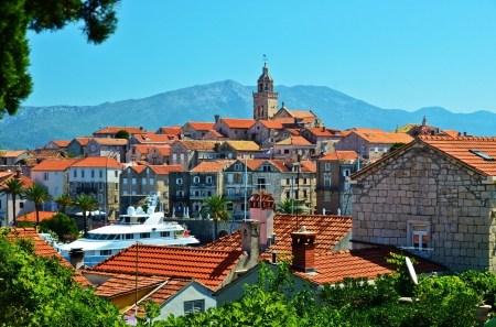 Korcula, Croatia - city, mediterranean, ancient, buildings