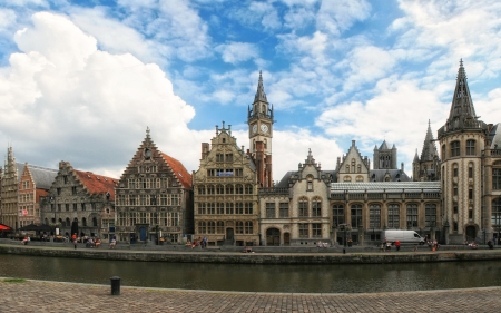 Belgium - sky, houses, cities, belgium, city, house