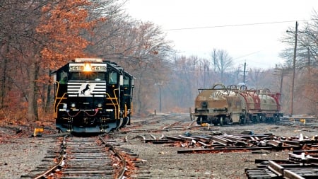 Train - Train, railway, track, horn