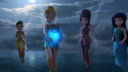 The pirate fairy (2014) - iridessa, movie, wings, fantasy, pixie dust, blue, disney, vidia, tinker bell, the pirate fairy