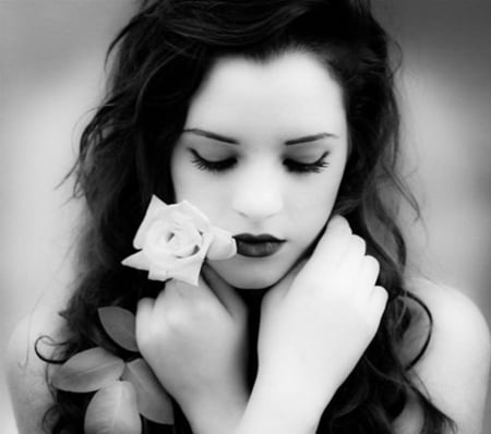 â™¥ - flower, lady, beauty, model