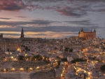 toledo spain at dusk