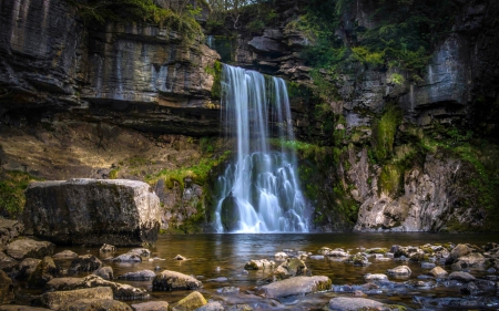 Ingleton Waterfall, Yorkshire, England - England, Nature, Waterfall, Forest, Rocks