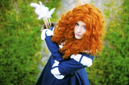 Cosplay - cosplay, red, hairs, women