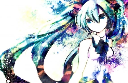 COLORFUL MIKU - hatsune, hatsune miku, miku, kawaii miku