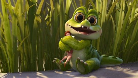 The pirate fairy (2014) - rosetta, fantasy, funny, green, movie, disney, The pirate fairy, crocodile