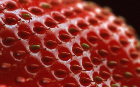 Strawberry - skin, strawberry, red, fruit, texture