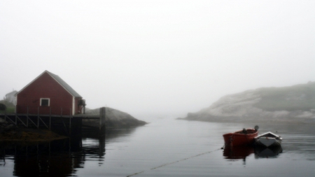 tranquility - nature, tranquility, boats, river