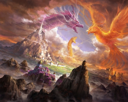 dragons - fables, mountains, stories, myths