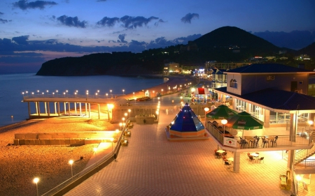 Beach Sand Promenade Sea.