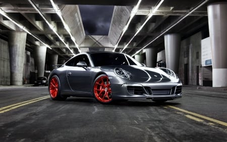 Porsche 911 - Cars, Porsche, 911, Red Wheels