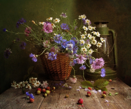 Still life - flowers, vase, nature, soft