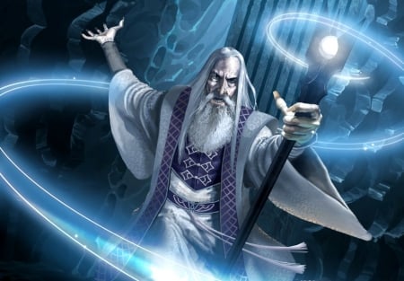 Saruman The White - saruman, Lord of the Rings, fantasy, wizard