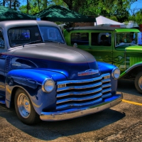 vintage chevrolet pickup hdr