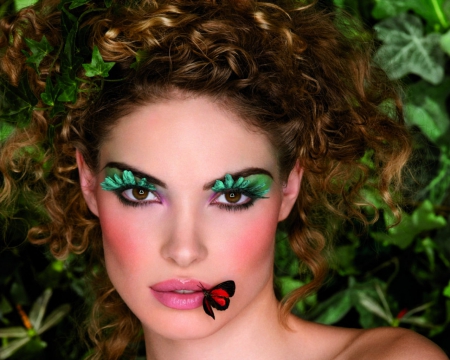 Pretty face - face, makeup, woman, model