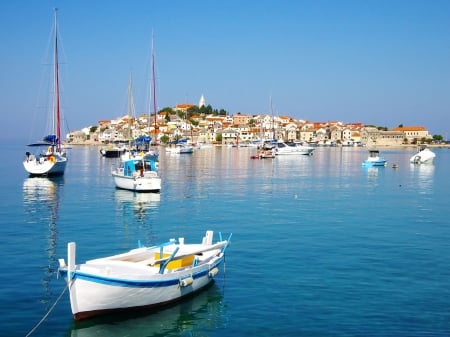 Primosten (Croatia) - boats, primosten, boat, croatia