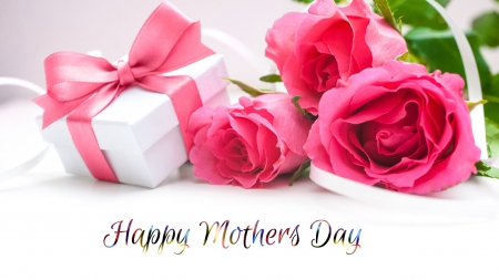 Gifts for Mother - gift, roses, mother, summer, present, spring, pink, mothers day, flowers