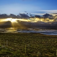 The Fjord Sunset ,iceland