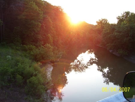 Blackwater Creek Sunset 1 - blackwater river, sunset, nature