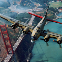 Golden Boeing B-17 G Flying Fortress