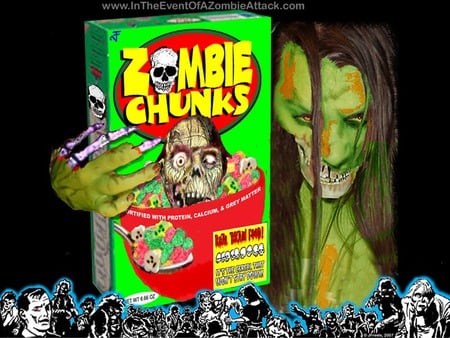 Zombie Chunks - zombie, cereal, funny