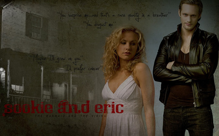 sookie and eric - true, blood, bill, sookie, eric, vampire, compton