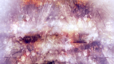 Insomnia - shine, purple, sparkle, lights, bubbles, lavender, abstract