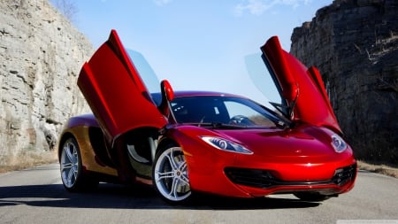 Red supercar - beautiful, red, hot, lamborghini