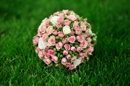 Bouquet of Flowers - flowers, bouquet, wedding, soft