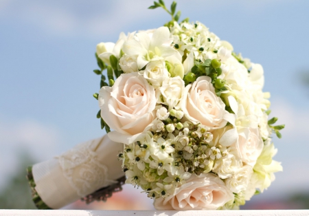 Bouquet of Flowers - flowers, bouquet, wedding, soft