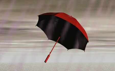 Umbrella - Umbrella, art, red, others