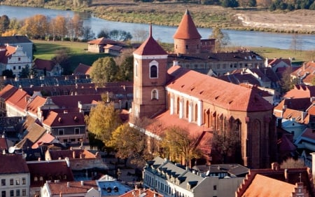 Kauno Katedra - Kaunas Cathedral - katedra, kaunas cathedral, kauno katedra, lithuania, lietuva, kaunas, city, cathedral, old, old town