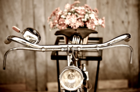 With Love - with love, pretty, bike, beautiful, flowers, bouquet, bicycle