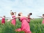 Girl In Pink Dress