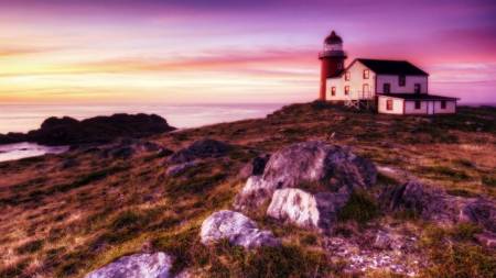 lighthouse - sky, lighthouse, nature, water